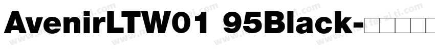 AvenirLTW01 95Black字体转换